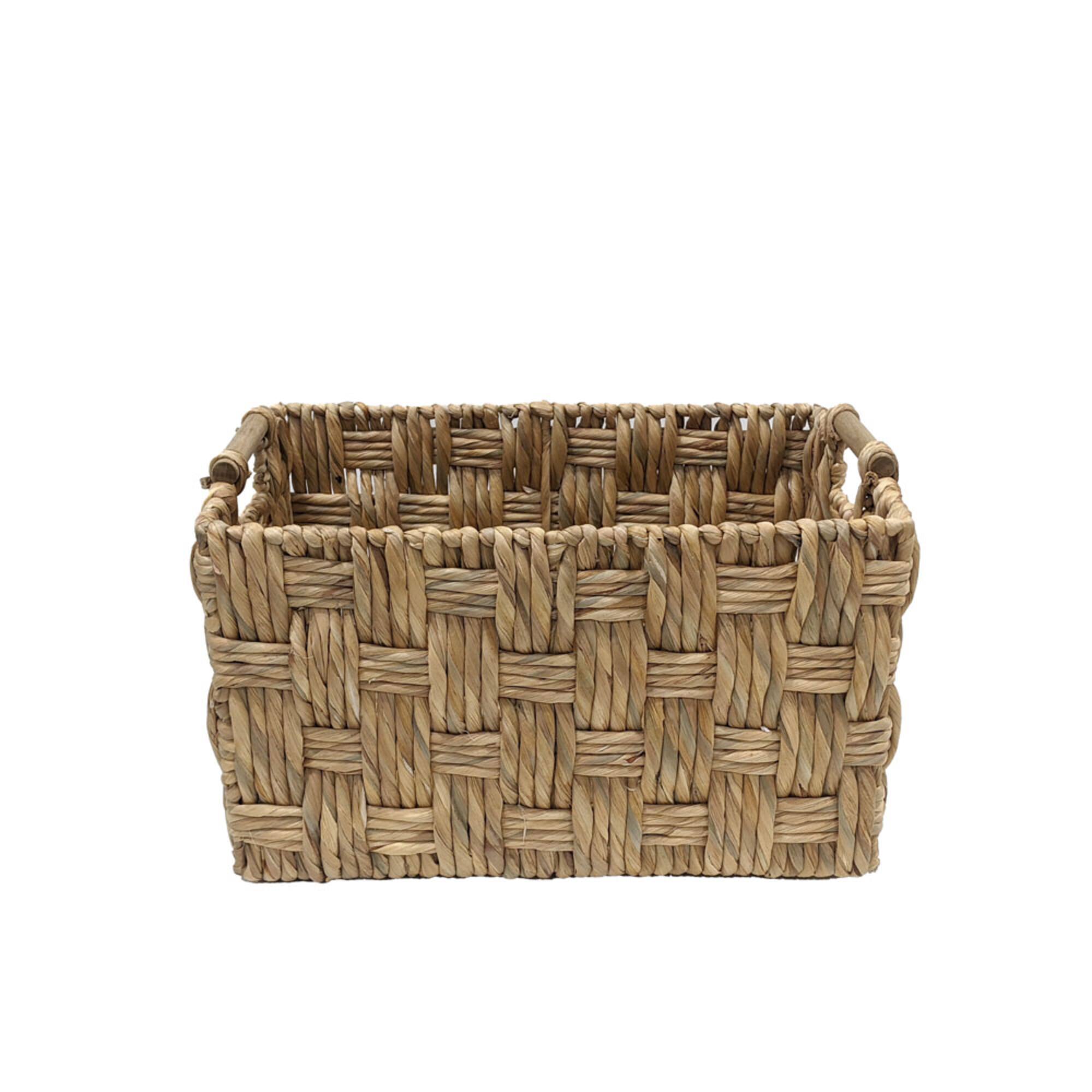 Chunky Woven Water Hyacinth Basket by Ashland